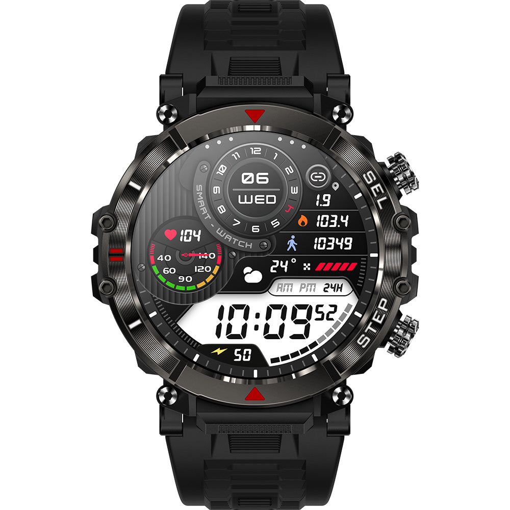 Active Pro Call+ XL Smart Watch with 3 Band Options Black