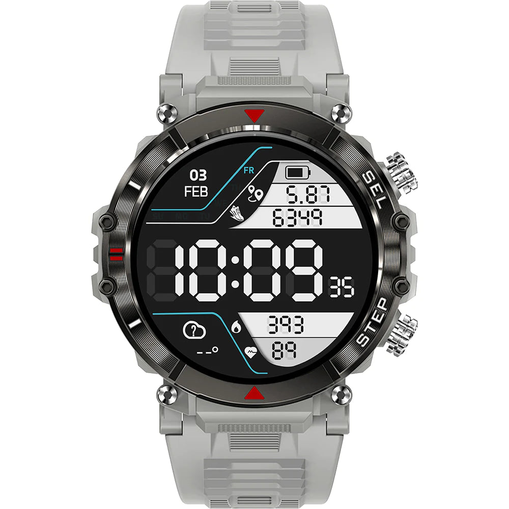 Active Pro Call+ XL Smart Watch with 3 Band Options Grey