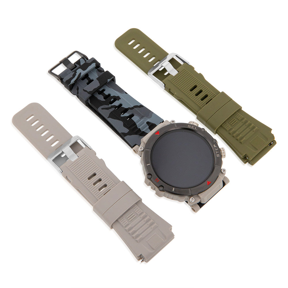 Active Pro Call+ XL Smart Watch with 3 Band Options Grey